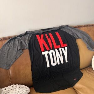 NEW!  3 UNWASHED UNWORN KILL TONY SHIRTS AND A .50 CAL BULLET BOTTLE OPENER!
